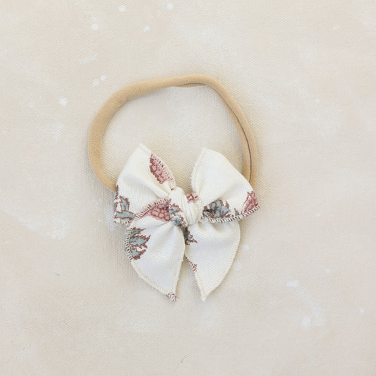 Mini Fleur Bow Headband // Rosie