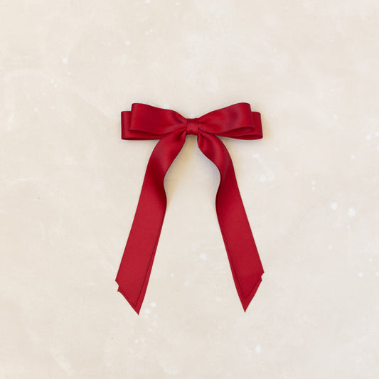 Bow Barrette// Peppermint