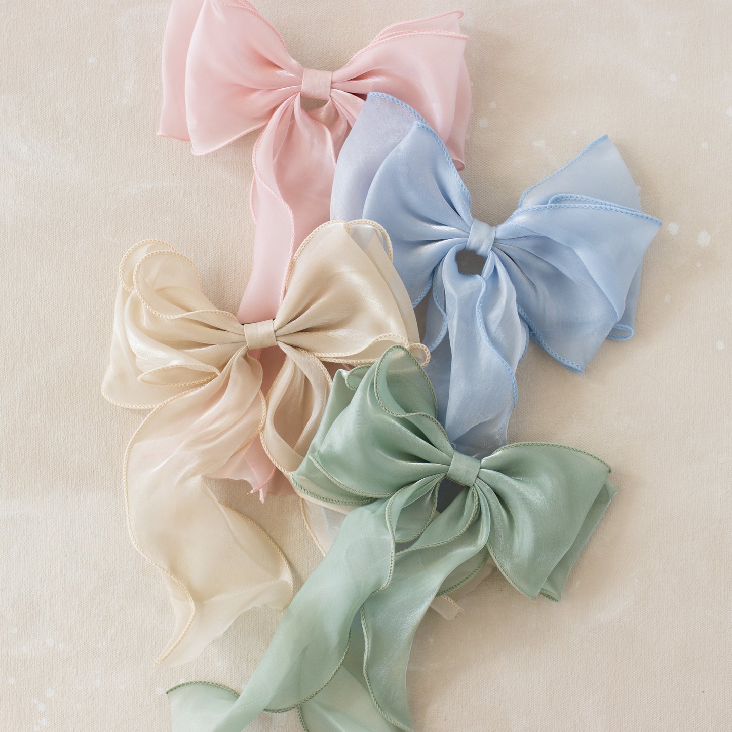 Satin Ribbon Barrettes